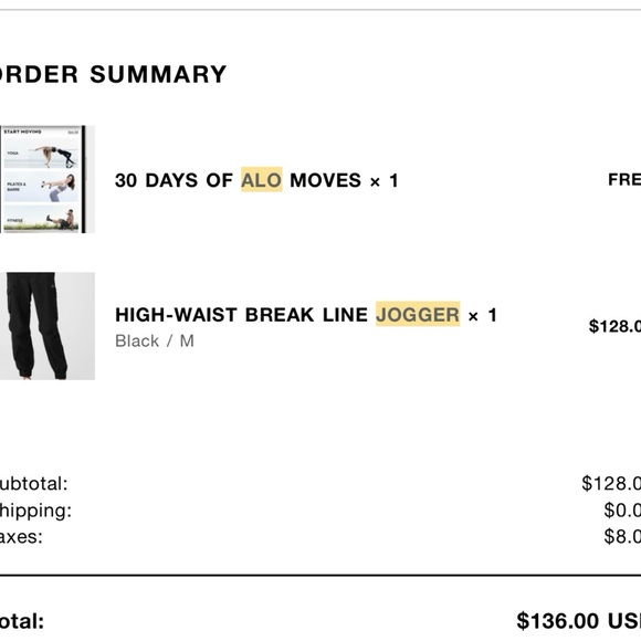 ALO Yoga Black Track Pants - Picture 7 of 7